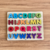 Alfabeto maiúsculo de encaixe - Brinquedo educativo em madeira que auxilia na alfabetização - comprar online