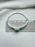 bracelete pedra retangulo verde - comprar online
