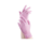 par de guantes de nitrilo rosa