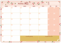 Planner Mensal de Mesa - Cartões Gigantes - comprar online