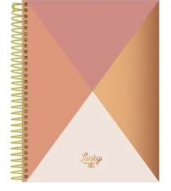 Caderno Espiral Capa Dura Colegial 1 Matéria Lucky 80 Folhas -