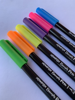 Kit Brush Pen Neon - NewPen - comprar online