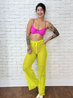 CALÇA ARRASTAO LIMA - Bruna Tisani Boutique