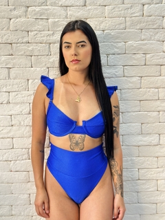 Imagem do BIQUINI MAITE HOT LIPO SAARA AZUL BIC