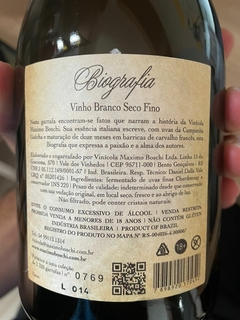 Vinho Maximo Boschi Biografia Chardonnay 2017 - comprar online