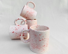 TAZA CLASICA SALPIQUE CORAL - comprar online