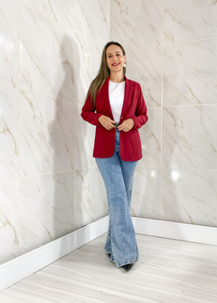 Blazer Feminino em Alfaiataria Lia Cereja - TRÈS CHIC BARRETOS