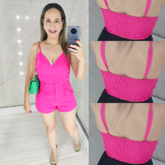 Conjunto Short e Cropped Alfaiataria Verão Pink - loja online