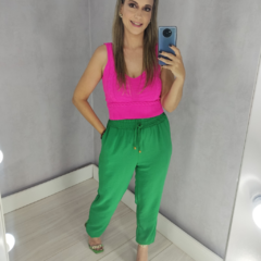 Calça Jogguer Verde - TRÈS CHIC BARRETOS