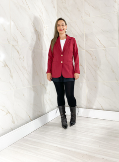 Blazer Feminino em Alfaiataria Lia Cereja - comprar online