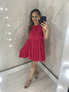 Vestido Solto Curto Pink na internet