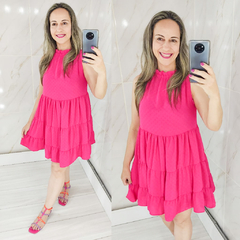 Vestido Solto Curto Pink - loja online