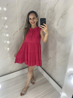 Vestido Solto Curto Pink - comprar online