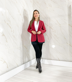 Blazer Feminino em Alfaiataria Lia Cereja