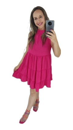 Vestido Solto Curto Pink - TRÈS CHIC BARRETOS