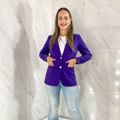 Blazer Feminino em Alfaiataria Lia Açai