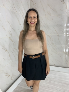 Imagem do Cropped Top Faixa com Bojo Nude