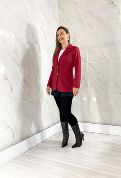 Blazer Feminino em Alfaiataria Lia Cereja - TRÈS CHIC BARRETOS