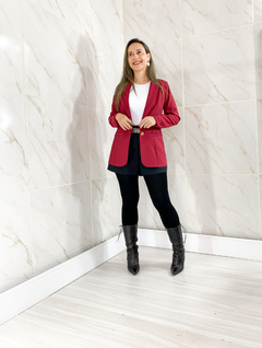 Blazer Feminino em Alfaiataria Lia Cereja - loja online