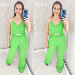 Conjunto Pantalona e Cropped Blusa - loja online