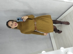 Vestido Poncho Tricô Gola Alta - loja online