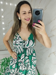 Imagem do Vestido Longo Vermelho Estampado - Mila