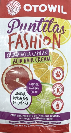 Crema ácida capilar PUNTITAS FASHION Otowil 25G