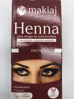 henna para diseño de cejas