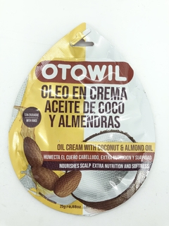 oleo en crema aceite de coco y almendra otowil