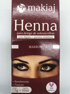 henna para diseño de cejas