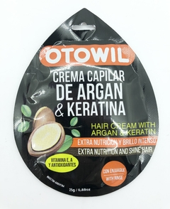 crema capilar de argan y keratina otowil