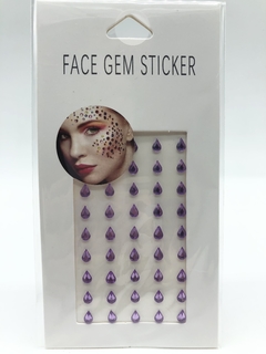 face gems sticker gota - tienda online