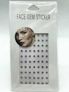 face gems stickers redondo - tienda online