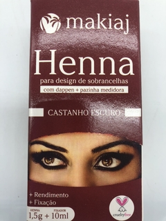 Imagen de henna para diseño de cejas