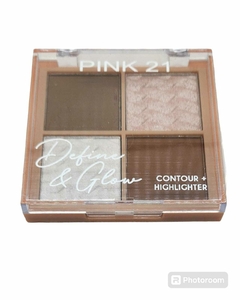 ILUMINADOR + CONTORNO Define & Glow PINK21 CS4324 - TINA BEAUTY