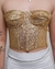 Corset shine Dourado na internet