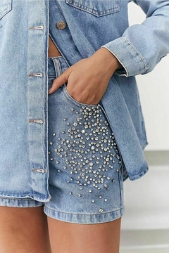 SHORT JEANS STRASS - comprar online