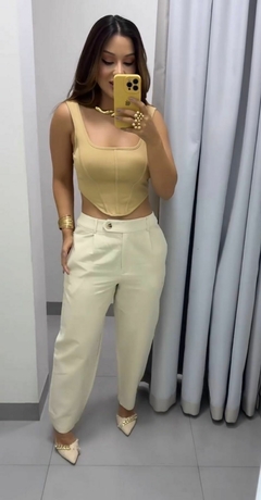 BLUSA CROPPED NUDE