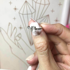 Anillo Hérkimer plata - JaniBanhi - Boutique Mistica