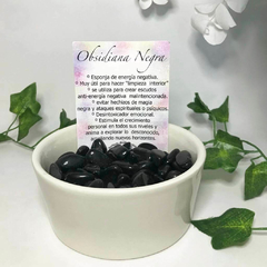 Obsidiana negra (cabujón) - buy online