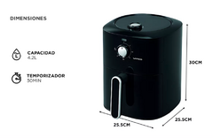 Freidora Sin Aceite por aire air fryer 4.5 Lts con Temporizador - comprar online