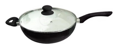 Wok 26 Cm Asa Tapa Vidrio Cer - comprar online