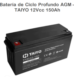 Batería SOLAR AGM – TAIYO 12Vcc 150Ah