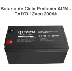 Batería SOLAR AGM – TAIYO 12Vcc 200Ah