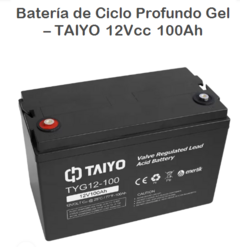 Batería de Gel – TAIYO 12Vcc 100Ah