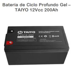 Batería Gel – TAIYO 12Vcc 200Ah