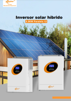 GENERA 594Kwh Mensuales !!! Generador Solar 5Kw Hibrido PREMIUM Paralelizable con Almacenamiento 5Kwh en Litio - comprar online