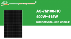 Panel Solar 400W Mono Perc Amerisolar 108 celdas celdas Cable 1200mm - comprar online