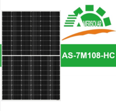 Panel Solar 400W Mono Perc Amerisolar 108 celdas celdas Cable 1200mm