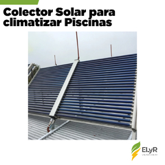 Climatizacion SOLAR PREMIUM para Piscinas 50T - ELyR Energía Solar